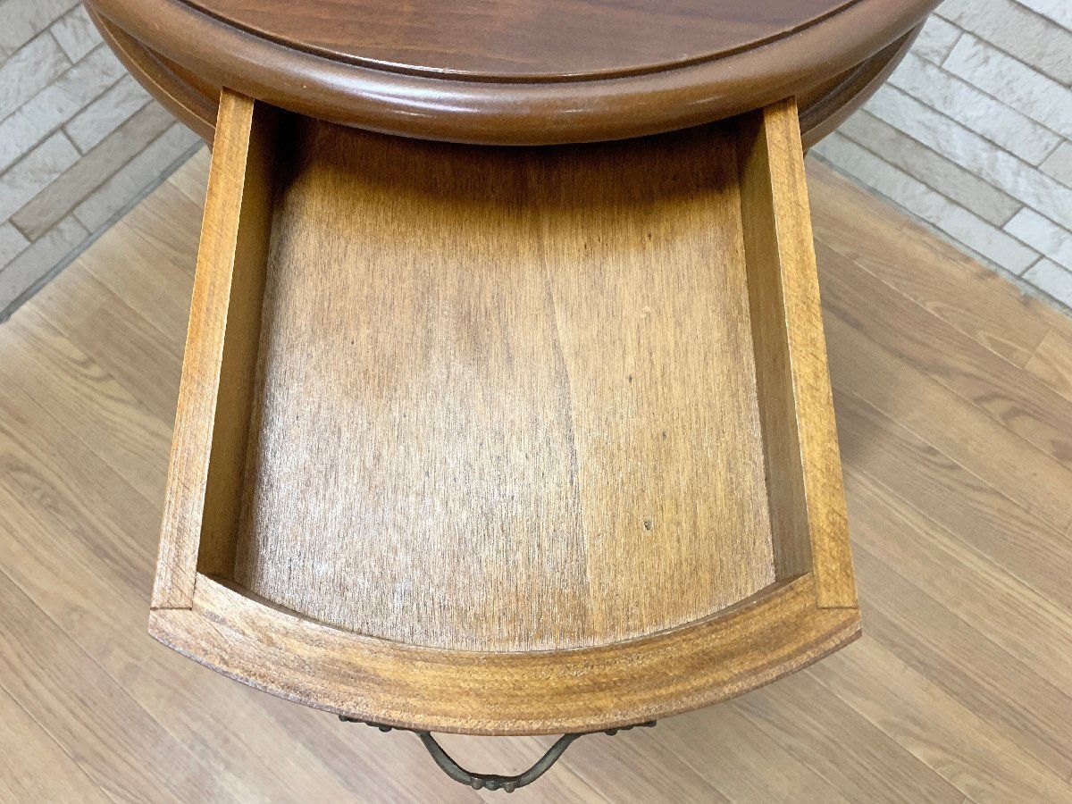 ◇イタリア製 象嵌細工 コンソールテーブル サイドテーブル 花台