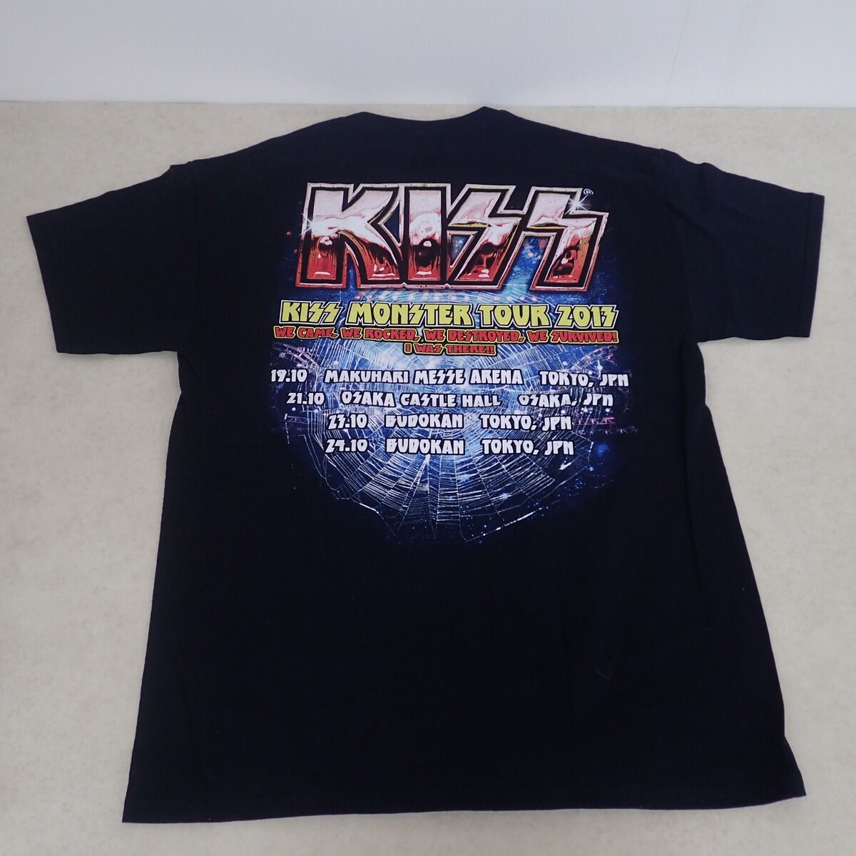 KISS MONSTER JAPAN TOUR 2013 Tシャツ 銀河/クモ型ロボットデザイン