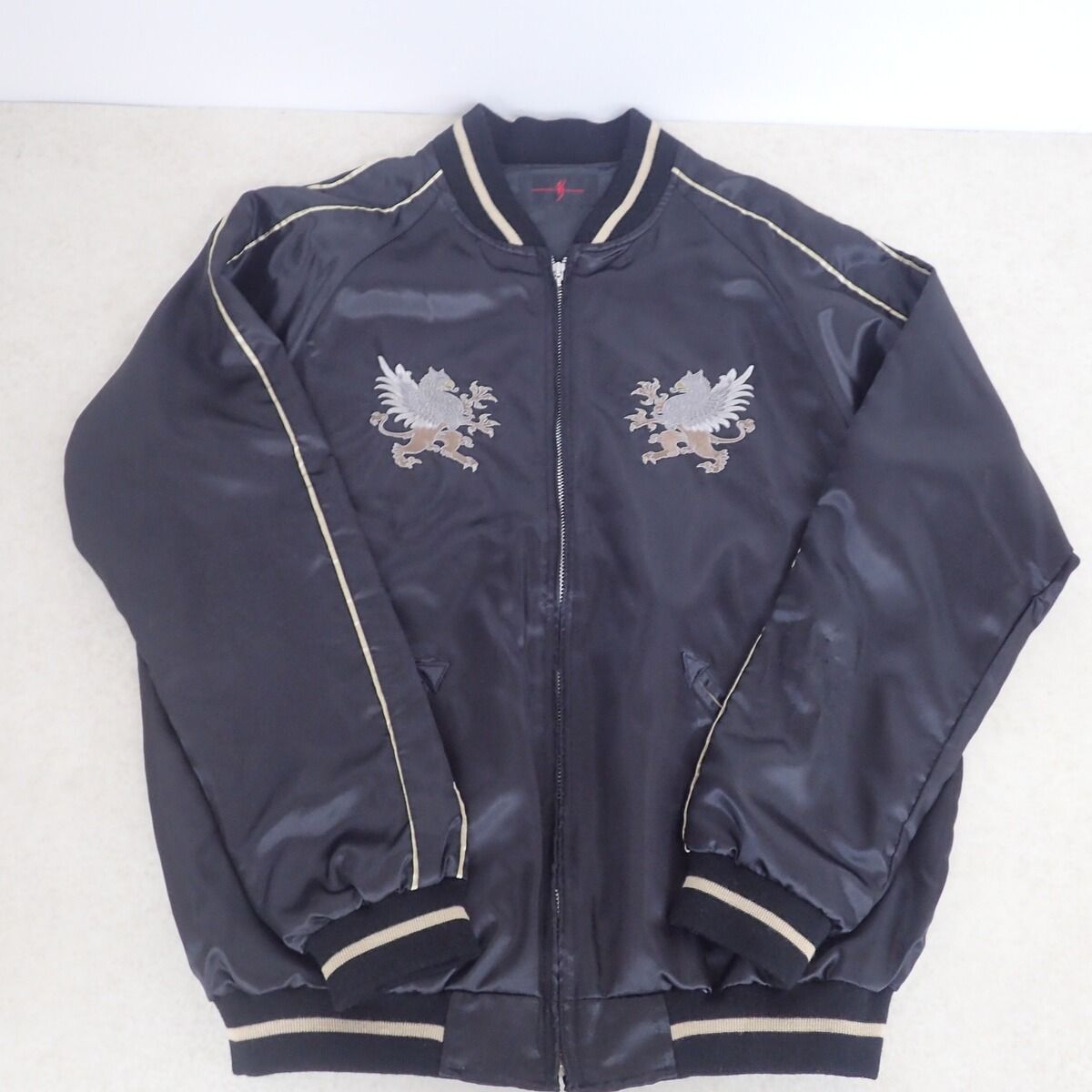 氷室京介 スカジャン SOUL STANDING BY 黒 KYOUSUKE HIMURO【IO - メルカリ