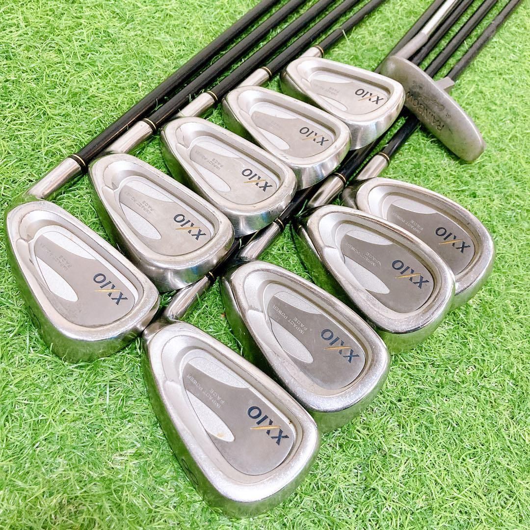 メンズ右利き初心者用 ゼクシオ 2＆5代目 ゴルフクラブセット W-2374