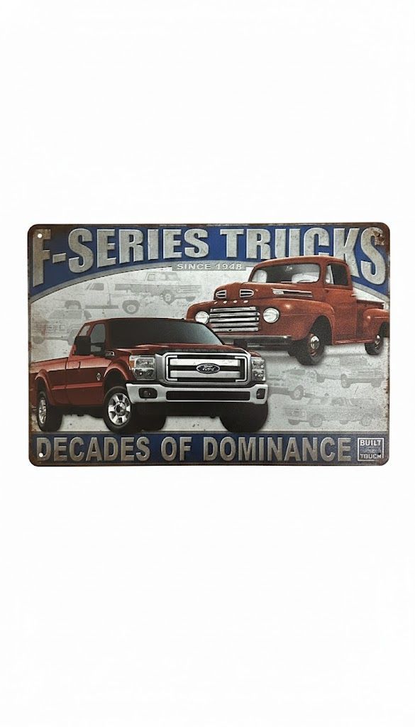 新品 ブリキ看板 フォード Fシリーズ トラック レトロ ガレージ