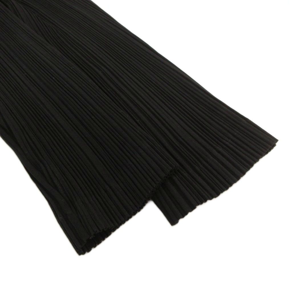 イッセイミヤケ ISSEY MIYAKE 美品 プリーツ ロングコート S 黒