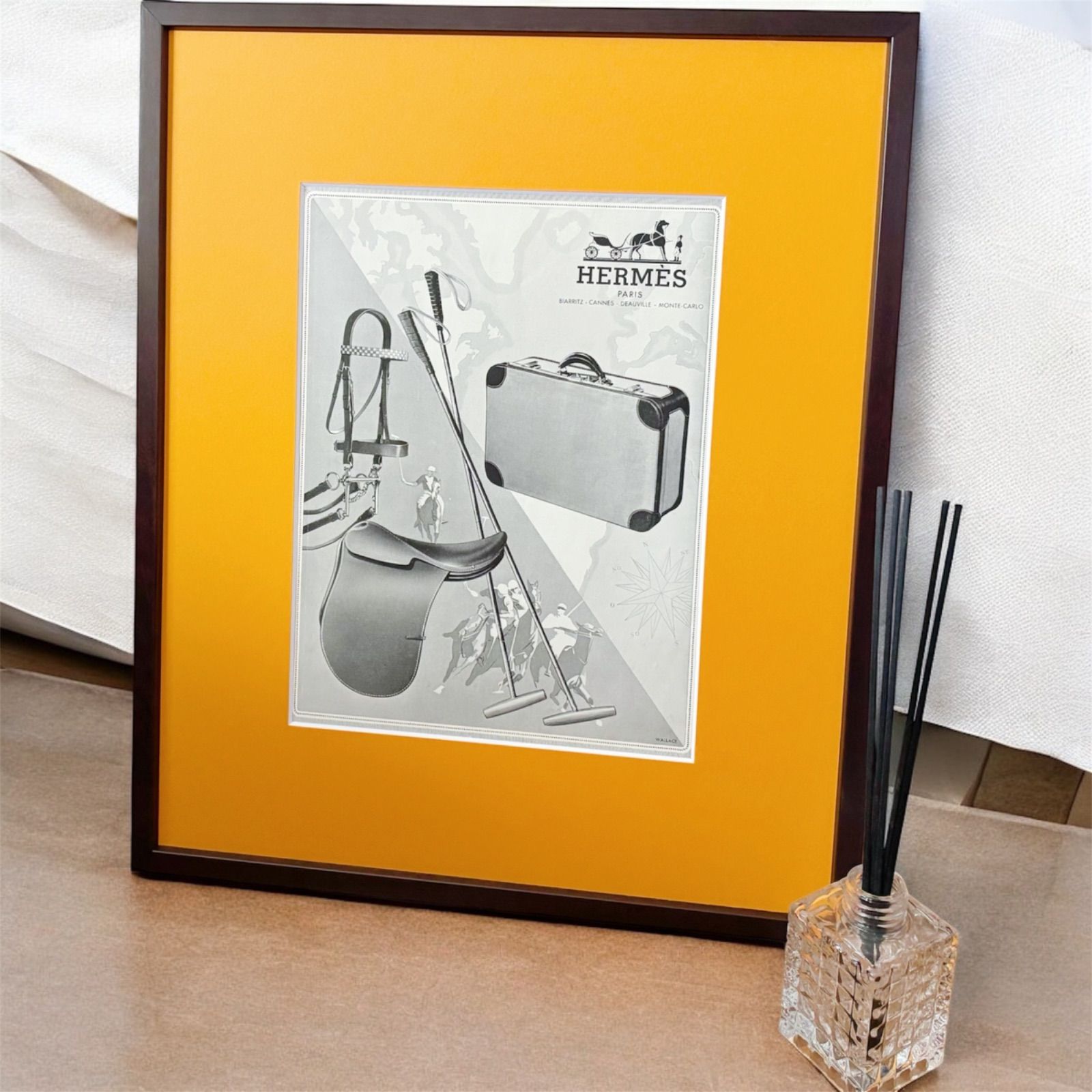 1947 広告＞HERMES エルメス ポスター ヴィンテージ アートポスター
