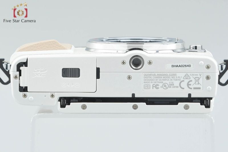 中古】OLYMPUS オリンパス PEN Lite E-PL7 ホワイト ミラーレス一眼 