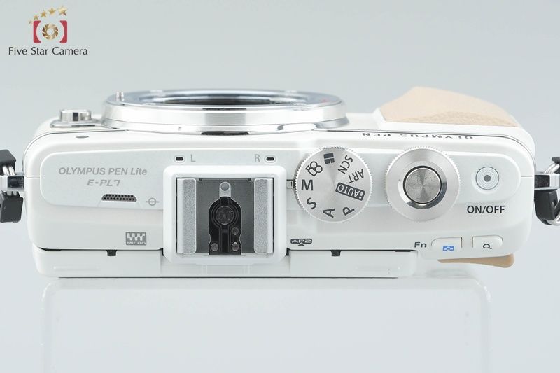 中古】OLYMPUS オリンパス PEN Lite E-PL7 ホワイト ミラーレス一眼 
