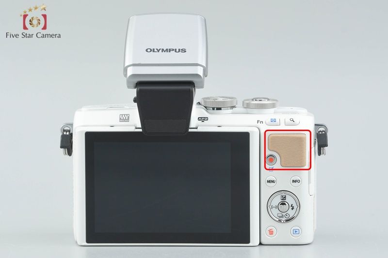 中古】OLYMPUS オリンパス PEN Lite E-PL7 ホワイト ミラーレス一眼 