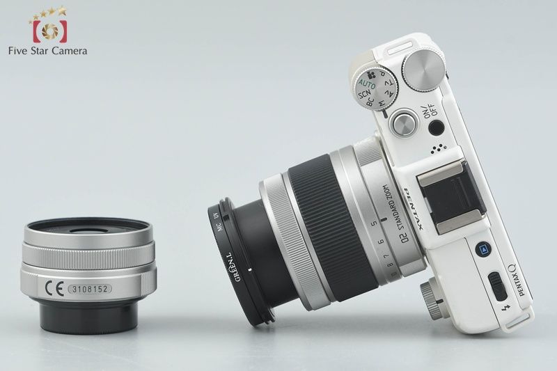 中古】PENTAX ペンタックス Q ダブルレンズキット ホワイト シャッター