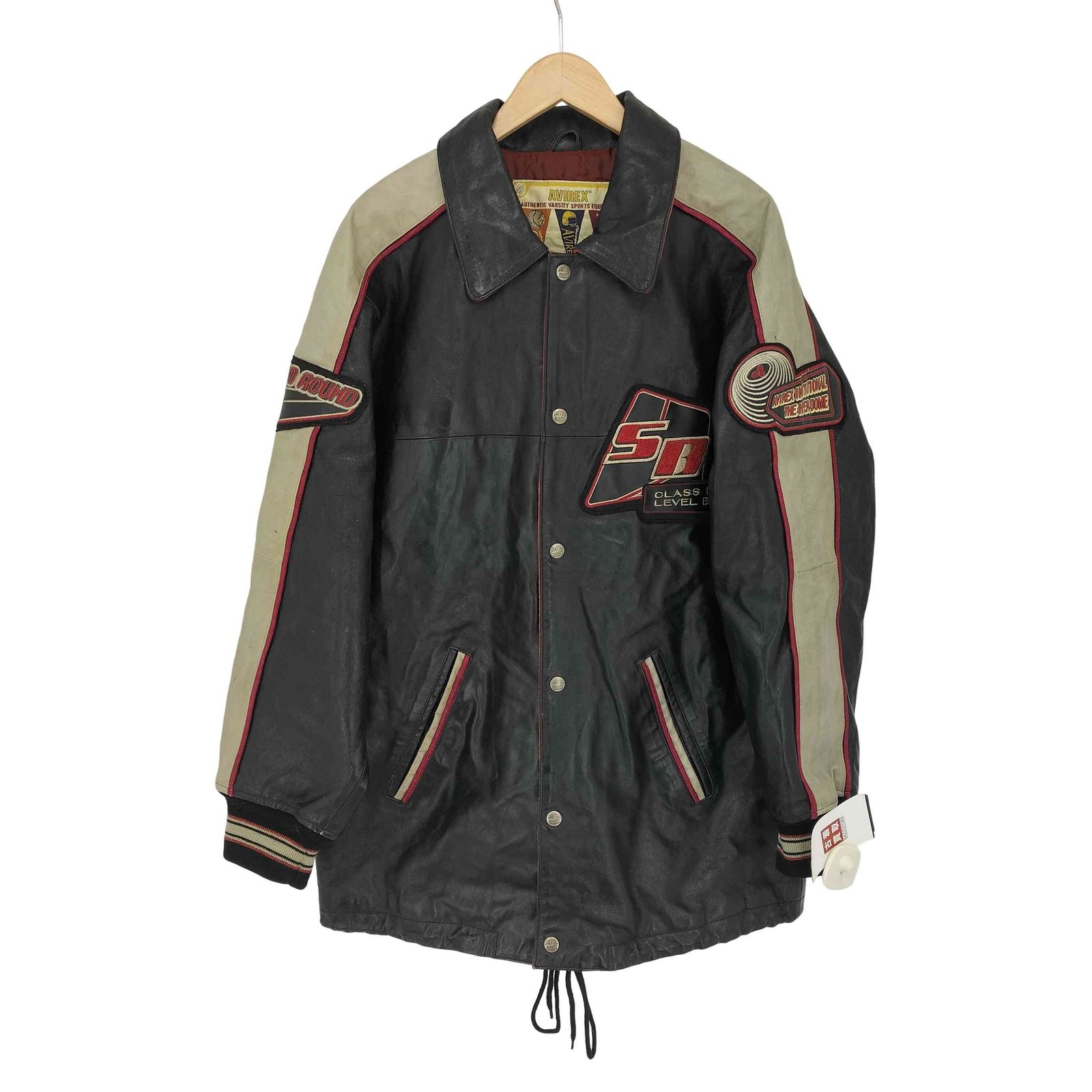 アヴィレックス AVIREX 80-90s バックロゴ レザー バーシティー