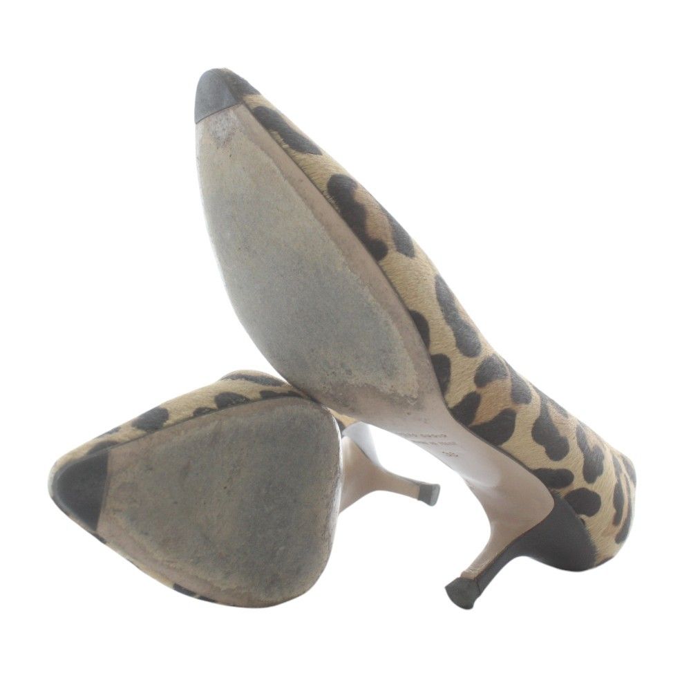 ファビオルスコーニ FABIO RUSCONI パンプス ハラコ ポインテッドトゥ