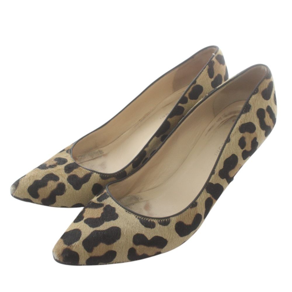 ファビオルスコーニ FABIO RUSCONI パンプス ハラコ ポインテッドトゥ