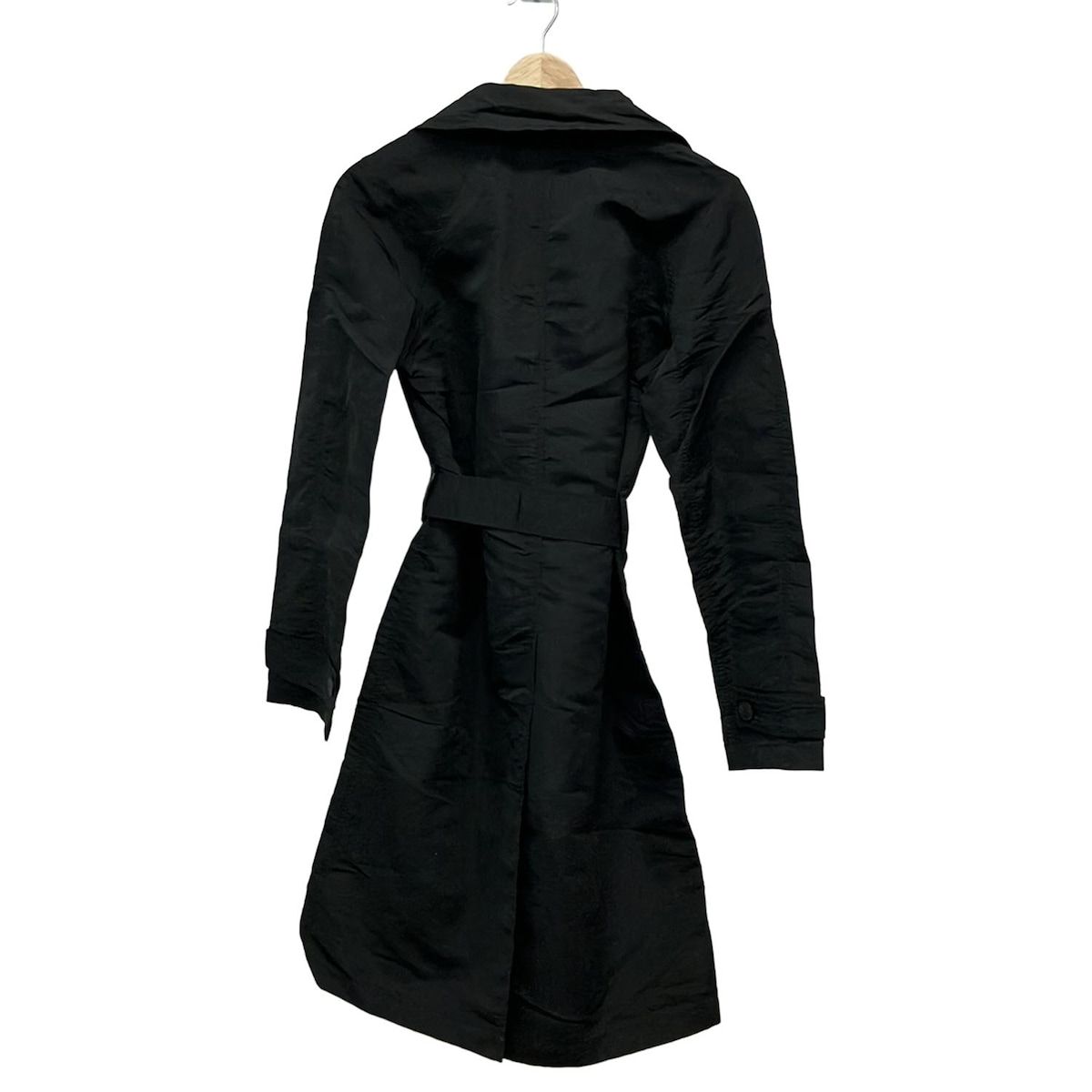 (((値下げ致します))) ダナキャラン　ブラックのロングコート DKNY(ダナキャラン) コート サイズS レディース 黒 春・秋物 - メルカリ