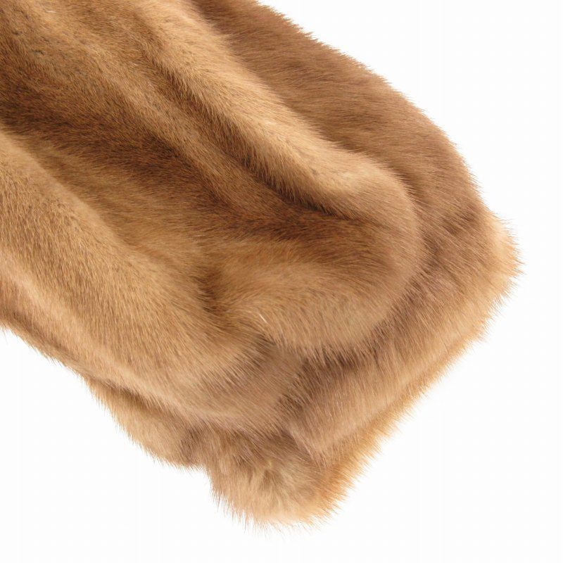ナカムラファー nakamura FUR ミンクファーコート 毛皮 ロング F 茶