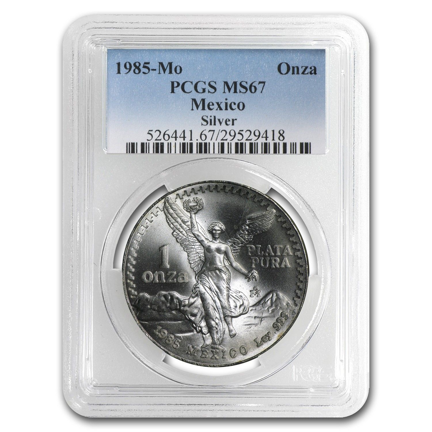 1985年 メキシコ 1オンス シルバー リベルタッド MS-67 PCGS - メルカリ