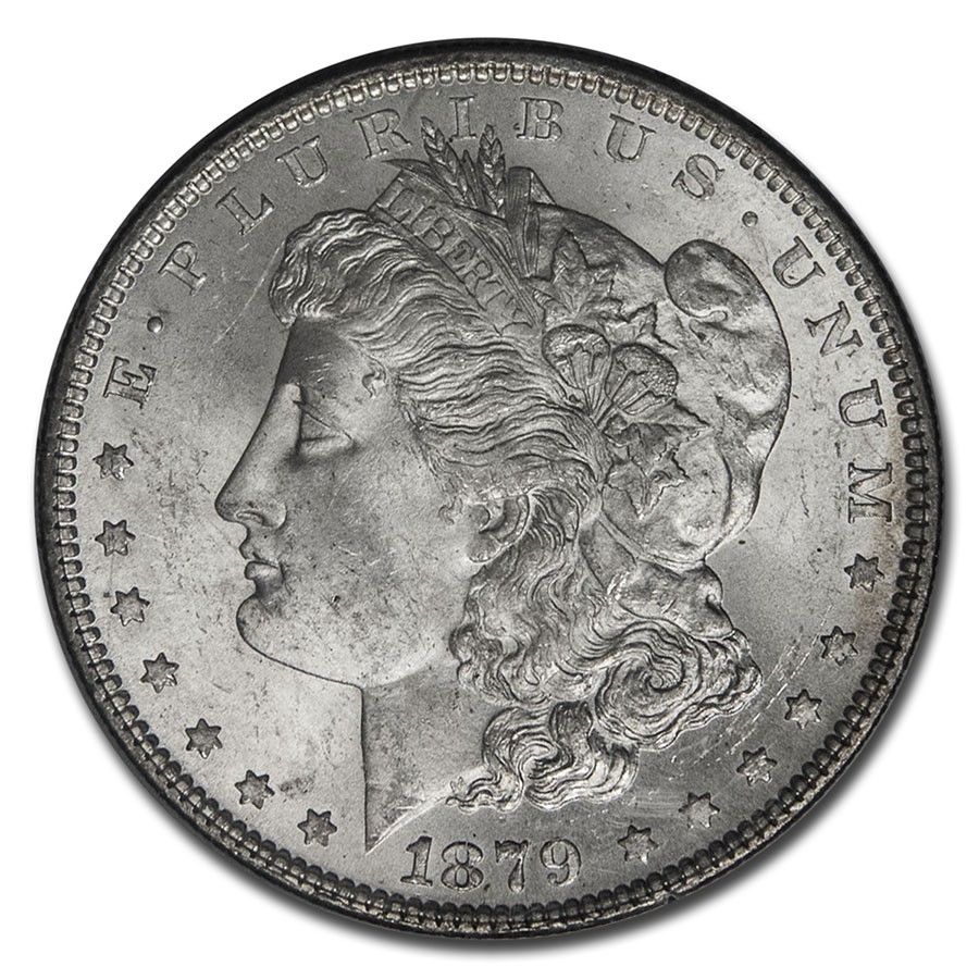 1879年モルガン・ダラー MS-63 PCGS（オールド・ラトラー・ホルダー
