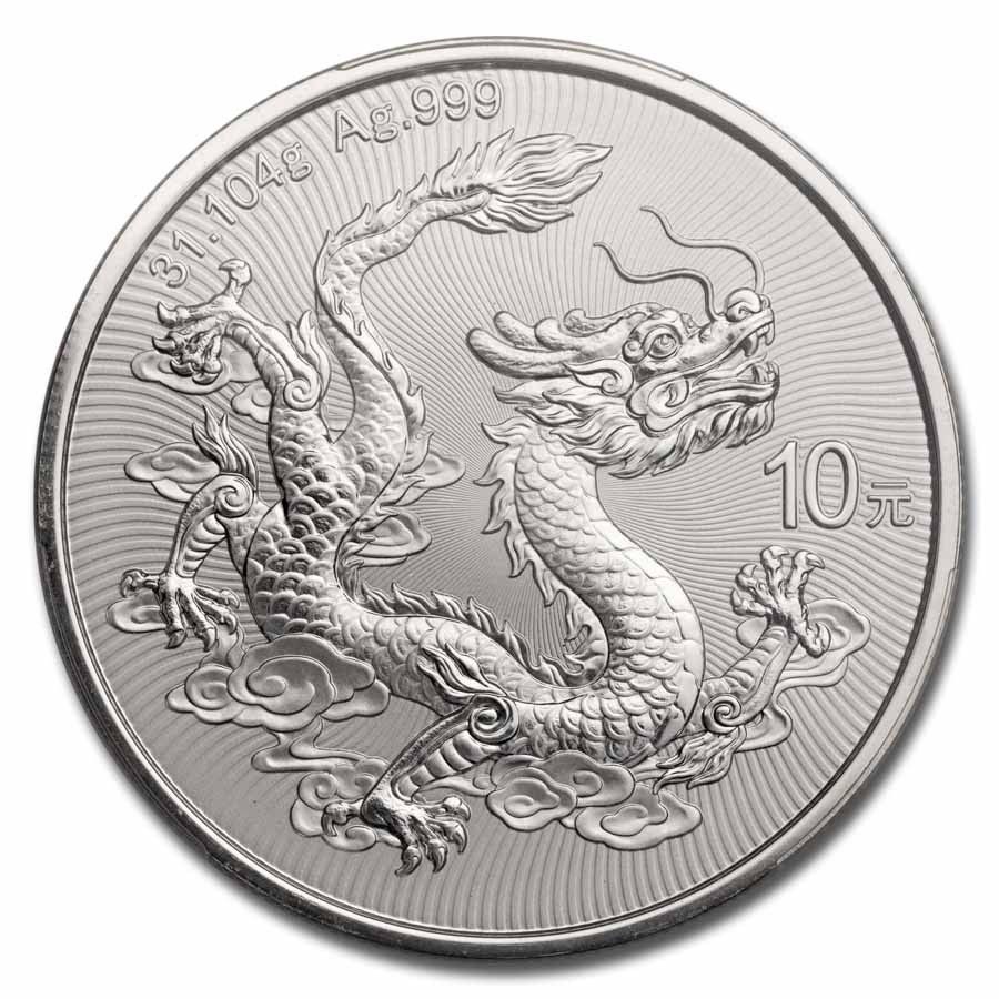 2025年 中国 1オンス シルバー ドラゴン MS-70 PCGS (ファースト