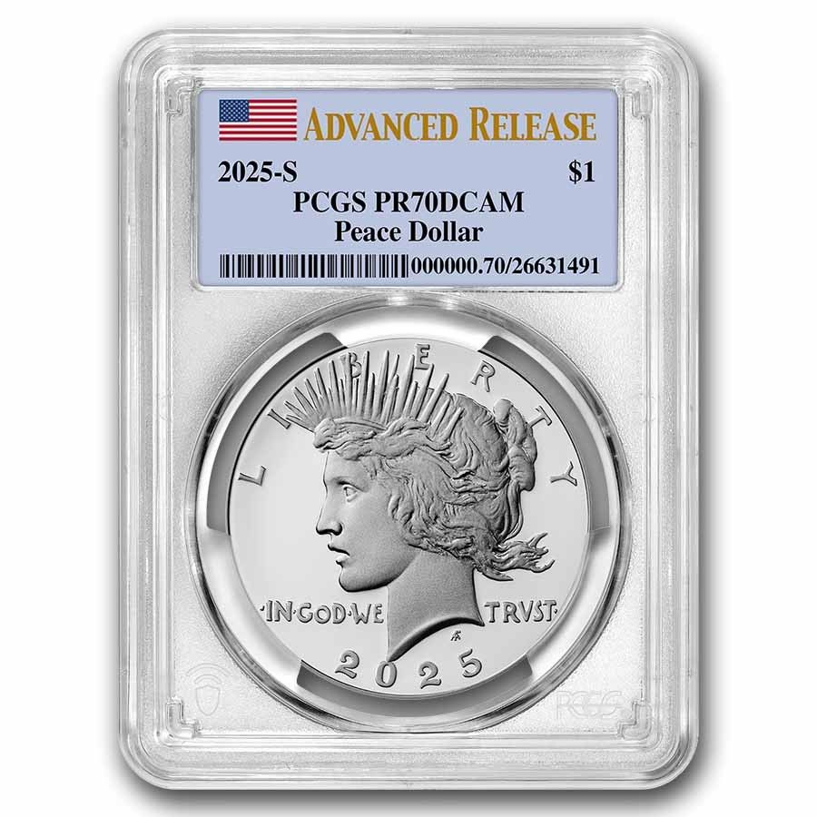 2025-S プルーフ銀貨 ピースダラー PR-70 PCGS (先行リリース) - メルカリ