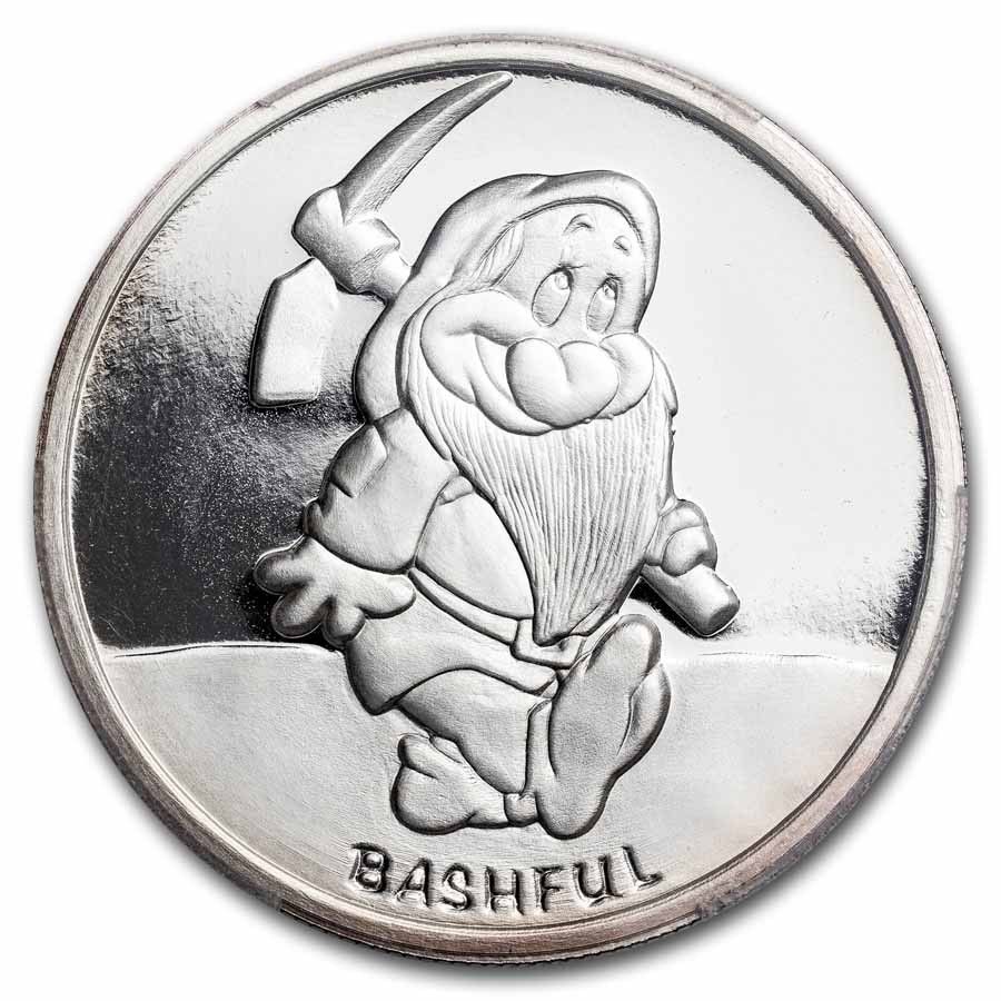 1987年 5オンス シルバー ディズニー 白雪姫 50周年 バッシュフル PR