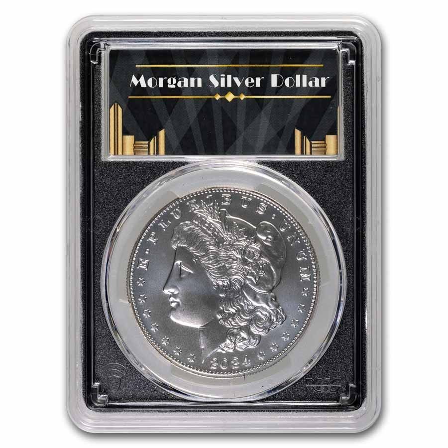 2024年 シルバー モルガン ダラー MS-70 PCGS (AR、ブラックラベル) - メルカリ