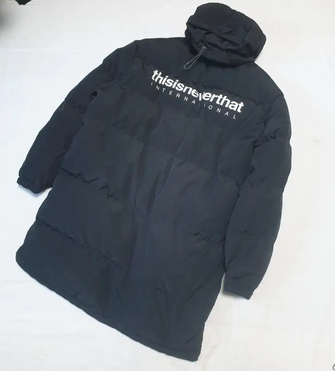 thisisneverthat ブラック ダウンジャケット ロング丈 - メルカリ