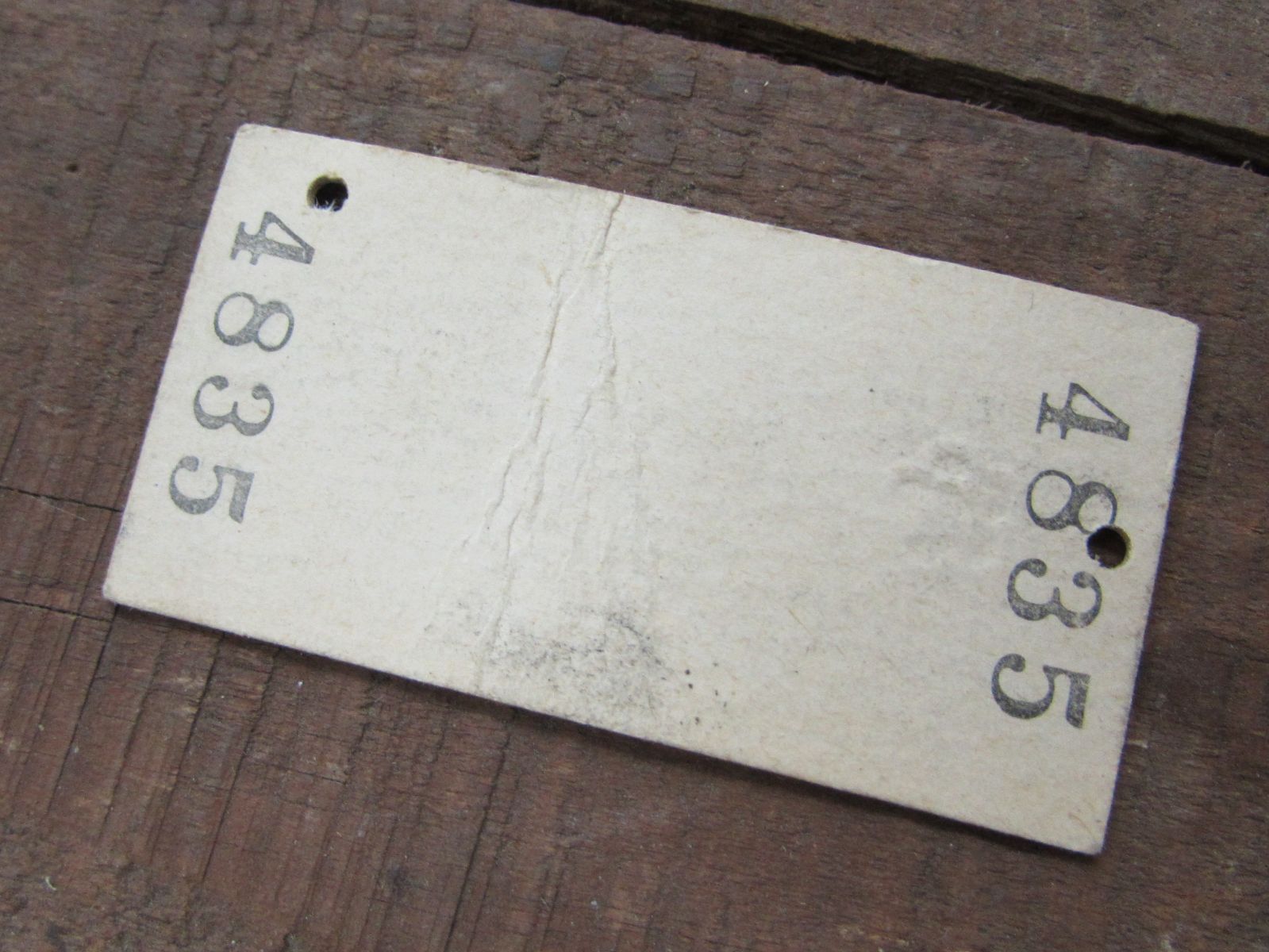 切符 A型硬券 急行券 2等 昭和42年 上野～1000kmまで 乗継 平塚駅発行