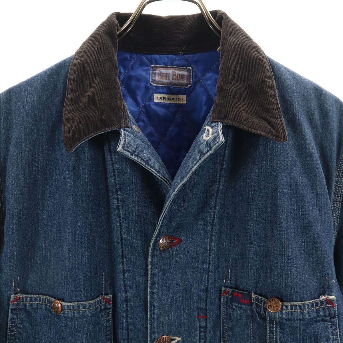 BLUE BLUE ブルーブルー 日本製 デニム カバーオール 2 ウォッシュ