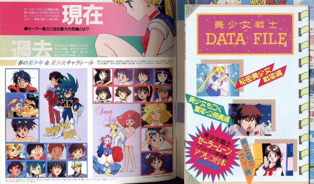 学習研究社 1993年(平成5年)のアニメ雑誌 付録つき アニメディア1993年