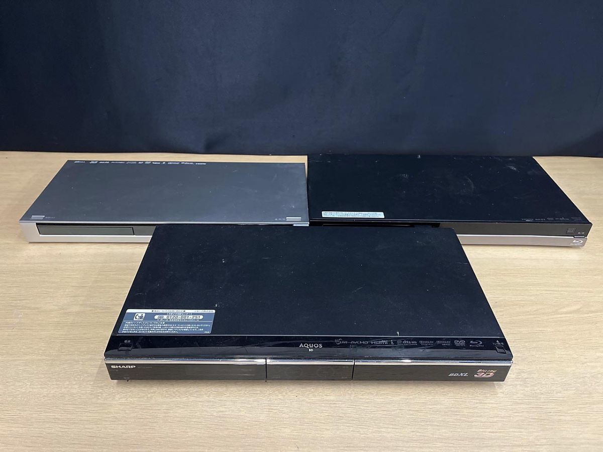 ジャンク品】 Panasonic SONY SHARP ブルーレイディスクレコーダー