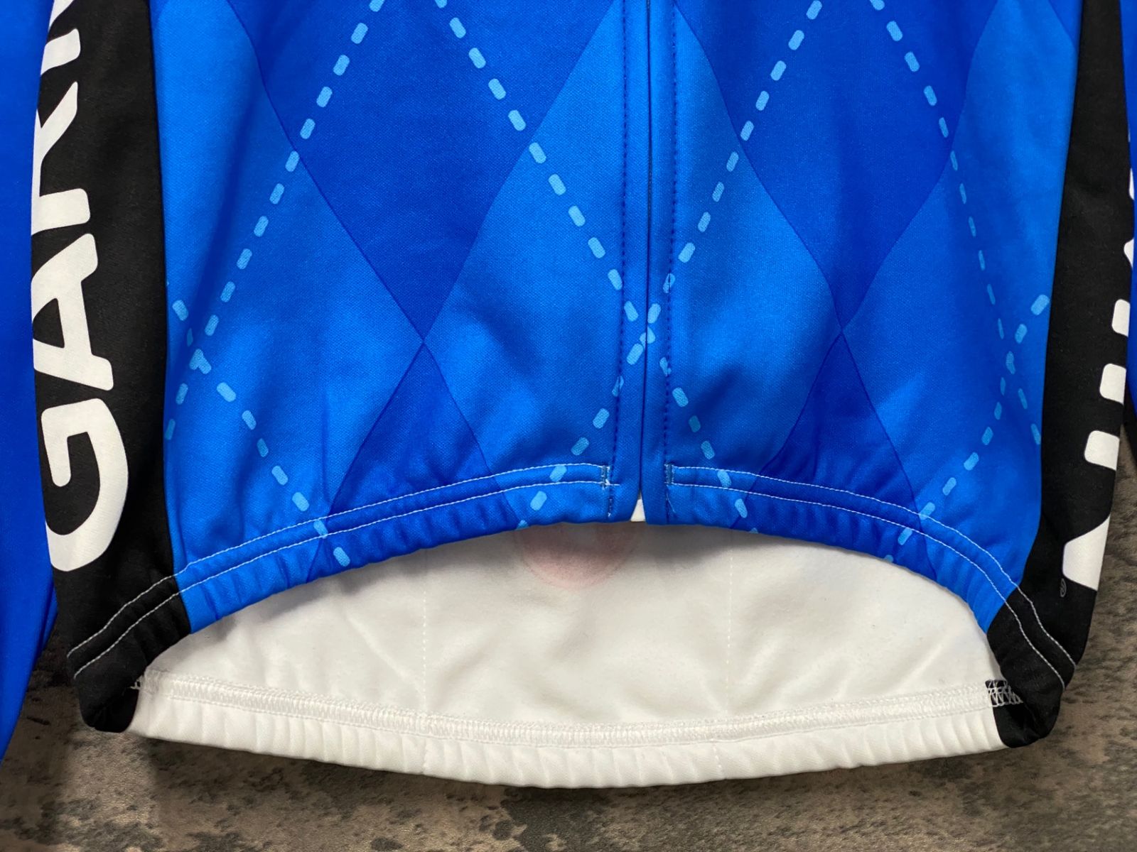 JF436 カステリ CASTELLI ROSSOCORSA 長袖 サイクルジャージ 青 S 裏