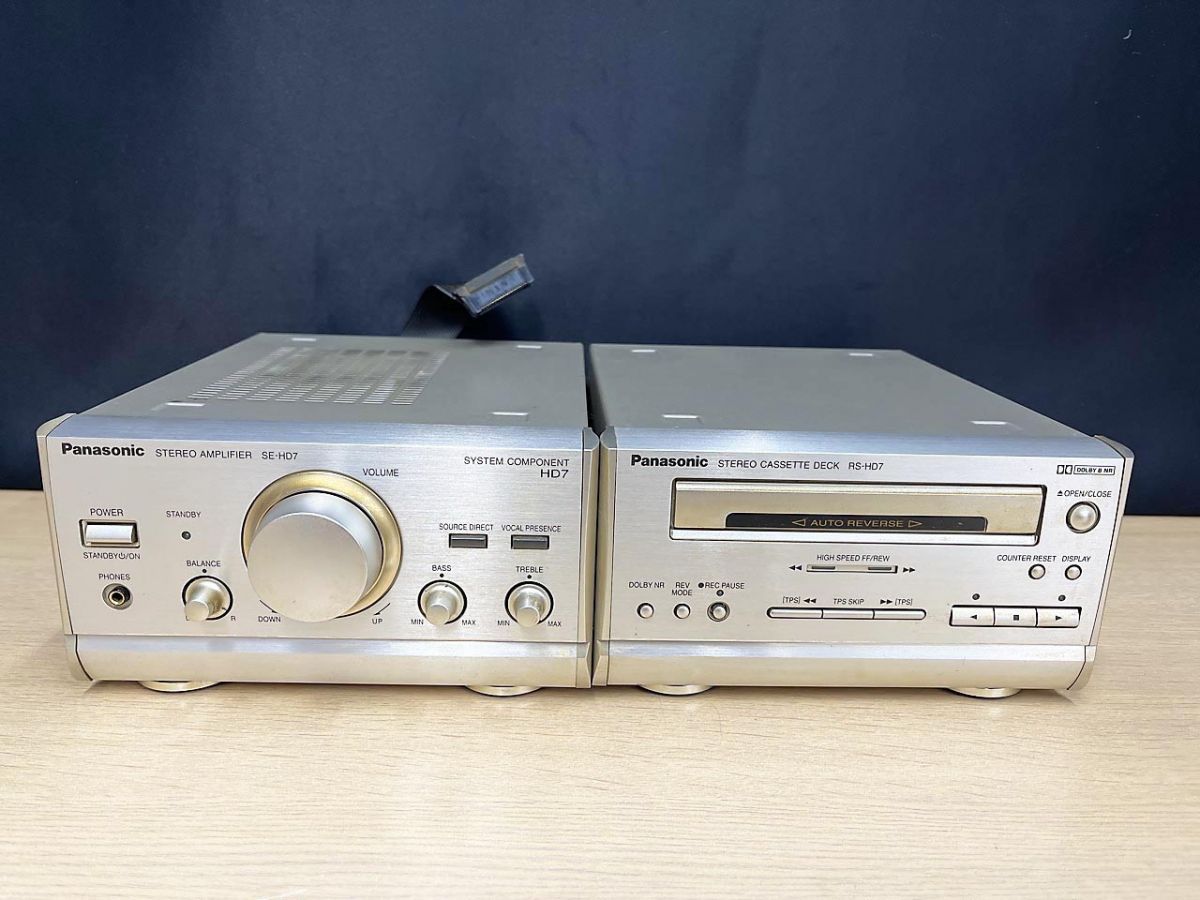ジャンク品】 Panasonic パナソニック システムコンポ SL-HD7/RS-HD7