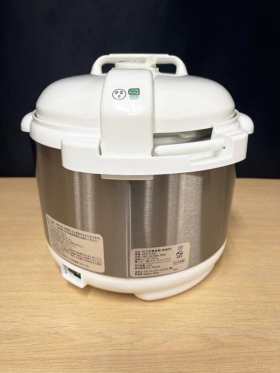 現状品】 アルファックス コイズミ 圧力式 電気鍋 （家庭用） APC-T19