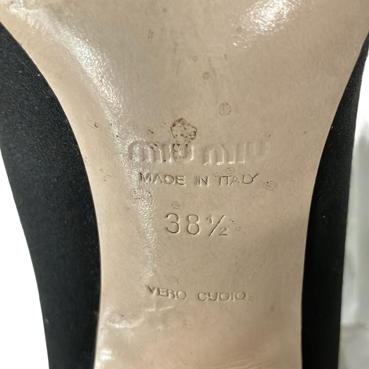 miumiu(ミュウミュウ) パンプス 38 1/2 レディース - 黒 - メルカリ