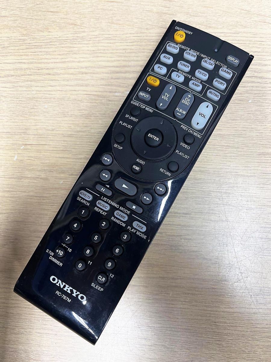 ONKYO オンキョー AVアンプ TX-SA608用 リモコン RC-767M - メルカリ