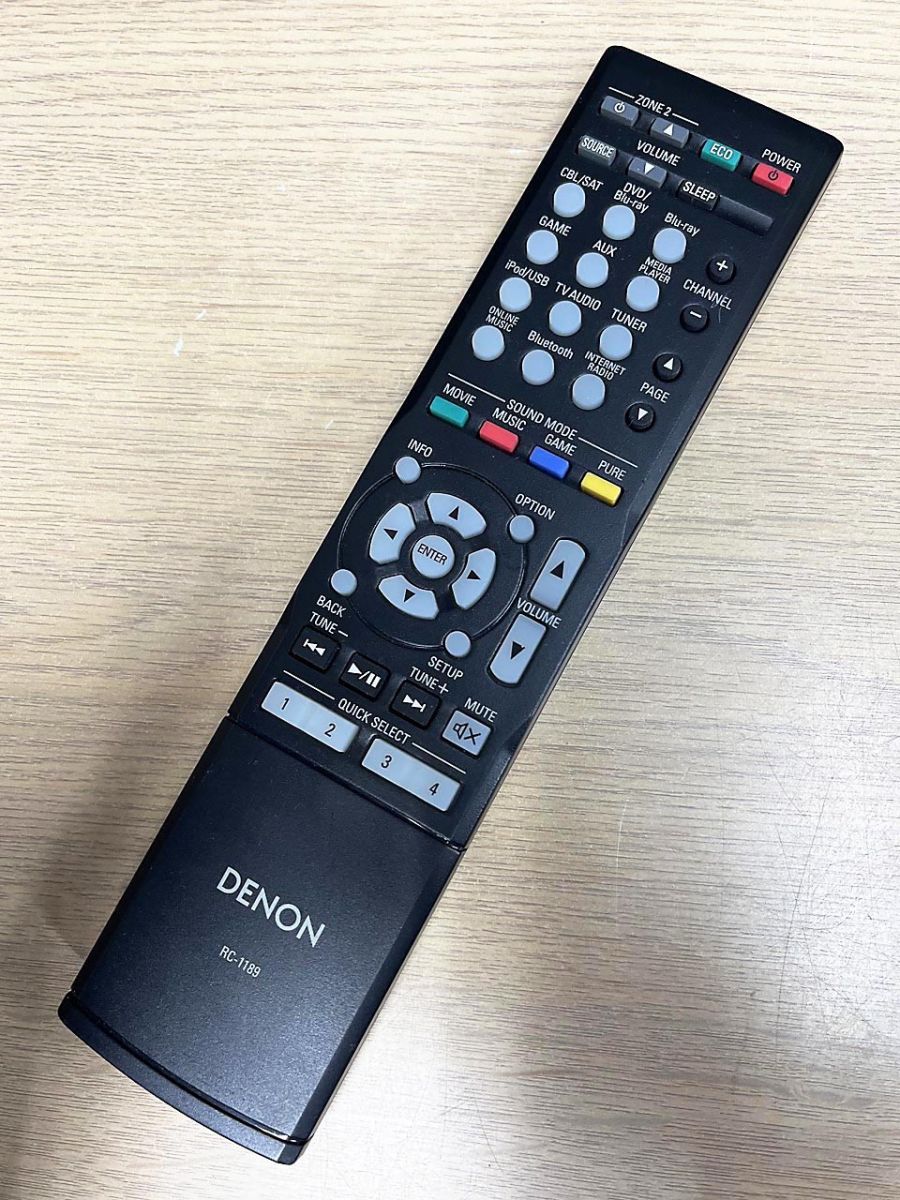 DENON デノン オーディオ リモコン RC-1189 - メルカリ