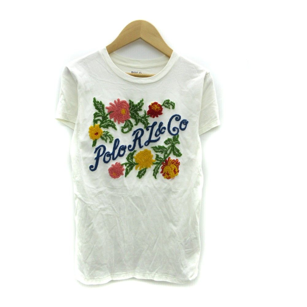 Polo Ralph Lauren 花柄刺繍 Tシャツ L ポロ ラルフローレン POLO RALPH LAUREN Tシャツ カットソー 半袖
