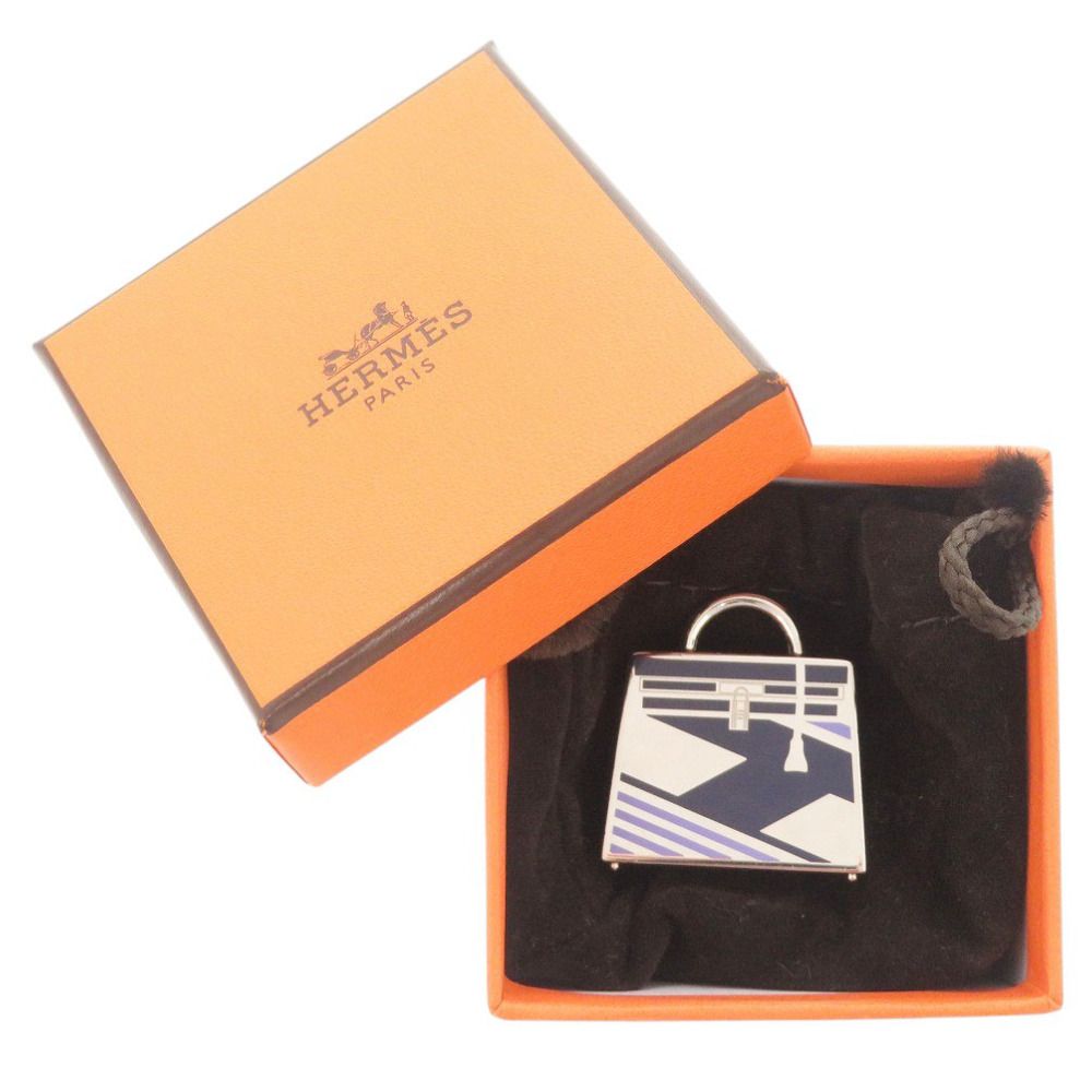 新品同様 エルメス キュリオジテ ケリー メタル シルバー チャーム