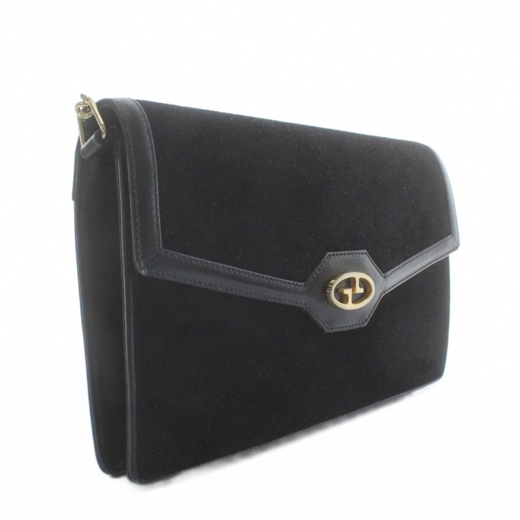 グッチ GUCCI オールドグッチ ショルダーバッグ チェーン スエード