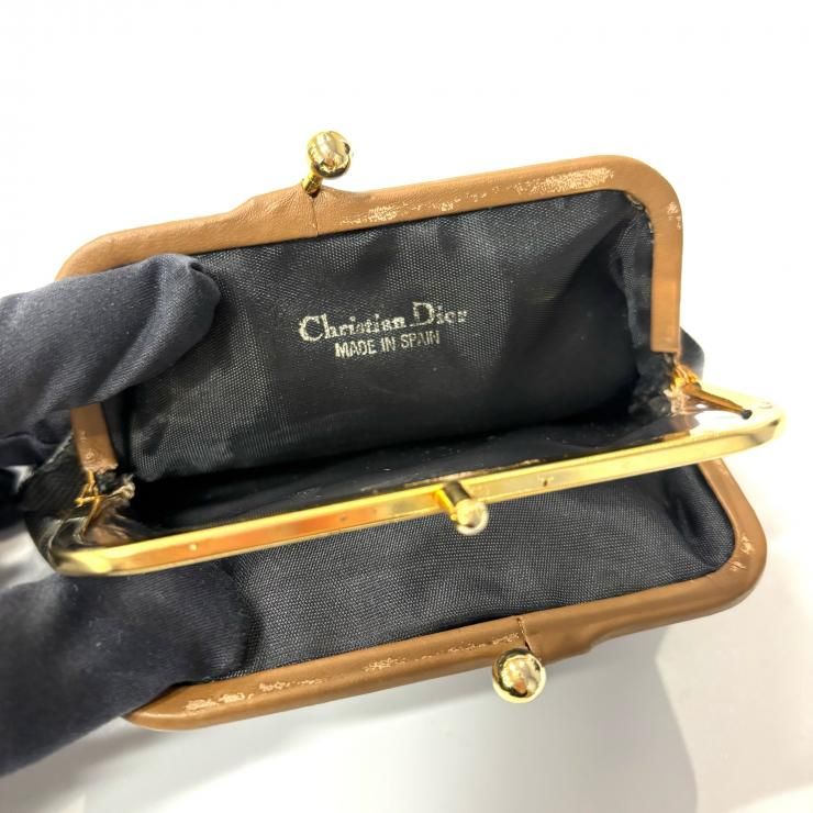 クリスチャンディオール Christian Dior ハニカムパターン レザー