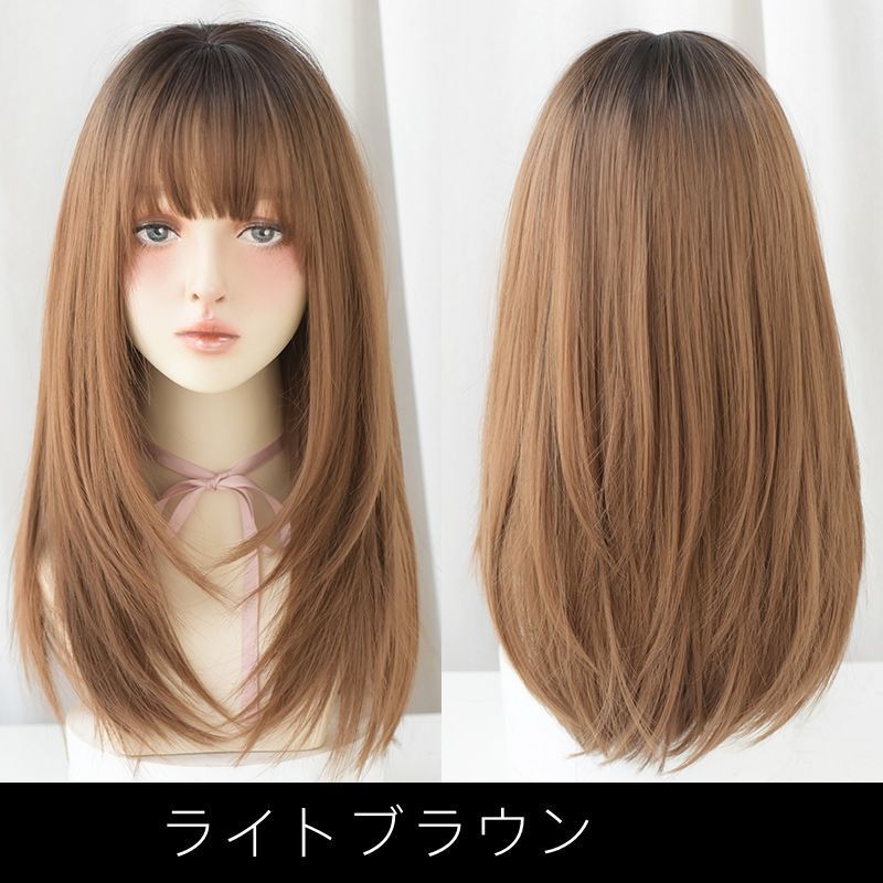 ウィッグ かつら フルウィッグ 未使用 レディース 髪 かみ セミロング