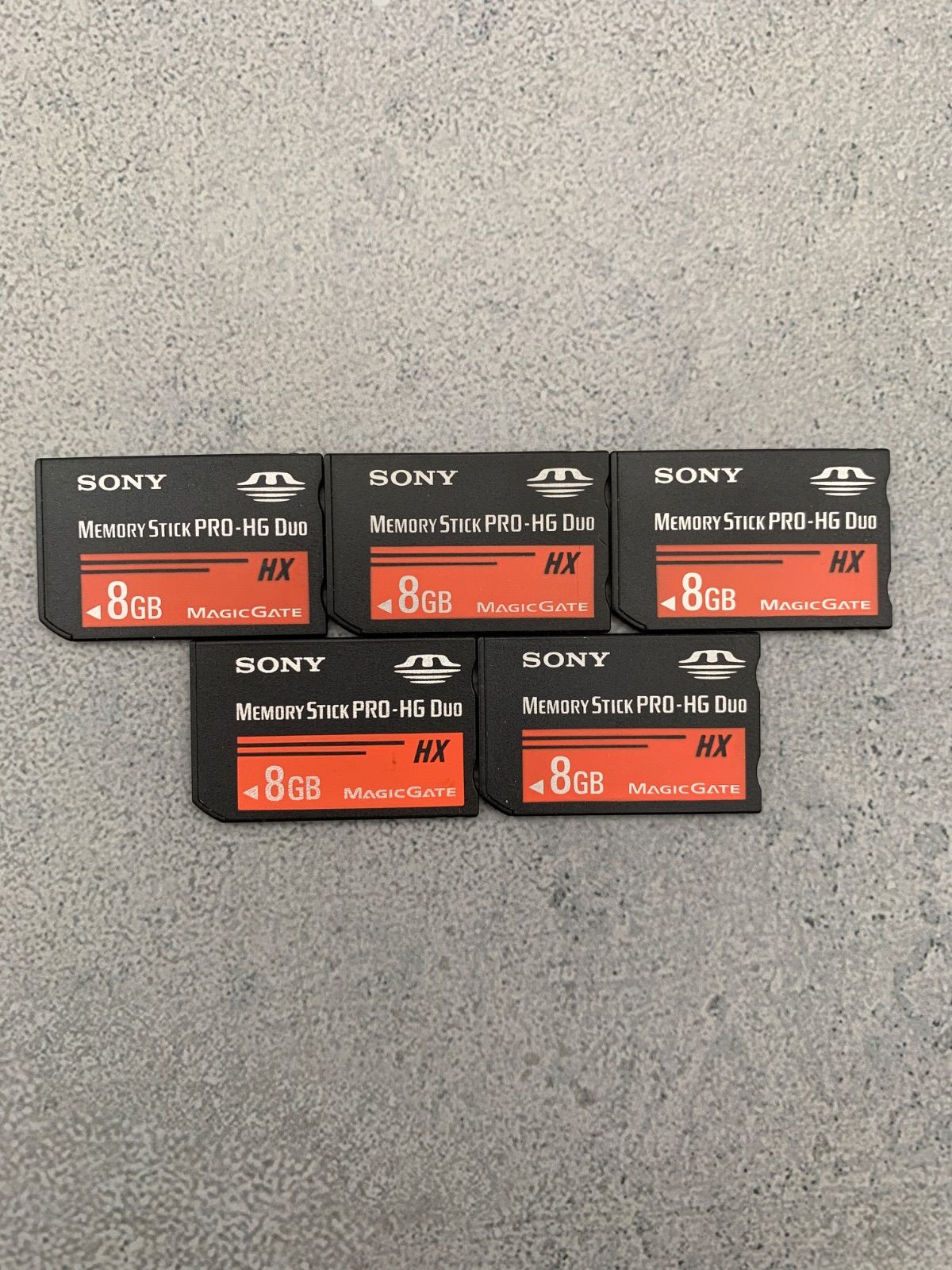 [動作確認済み] SONY Memory Stick Pro-HG Duo 8GB 5枚セット メモリースティック 0130-222