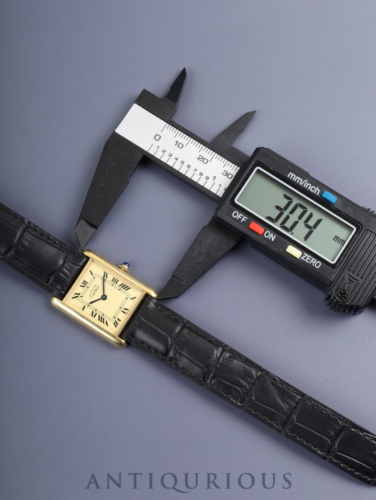 カルティエ マストタンク LM 590005 クォーツ Cal.690 SV925 革 純正D