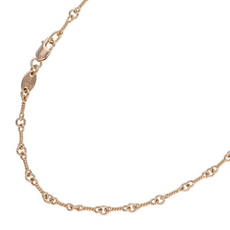 クロムハーツ 22K NECKCHAIN T18/ツイストチェーン18inch ゴールド
