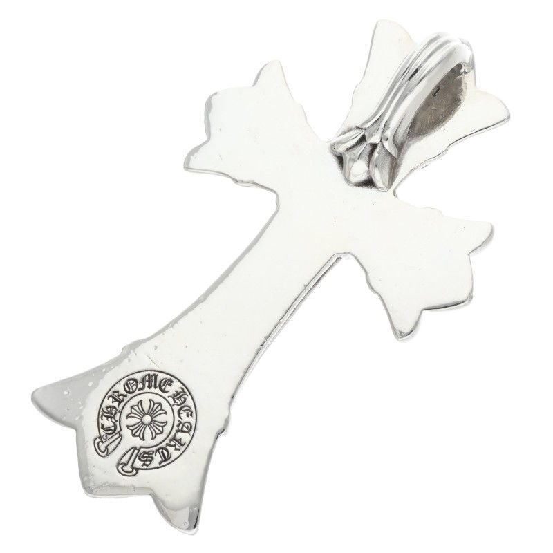 クロムハーツ DBL CH CRS LRG/ラージダブルCHクロス シルバー