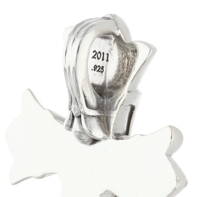 クロムハーツ DBL CH CRS LRG/ラージダブルCHクロス シルバー