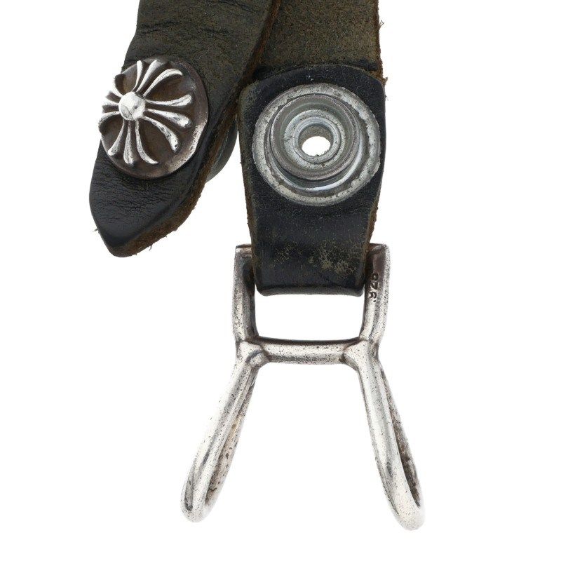 クロムハーツ BELT LOOP クロスボールボタンレザーベルトループ メンズ