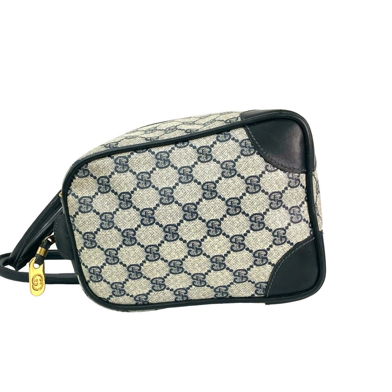 GUCCI オールドグッチ ヴィンテージ GG レザー ボストンバッグ 極 美品 GUCCI グッチ オールドグッチ ヴィンテージ シェリーライン GG