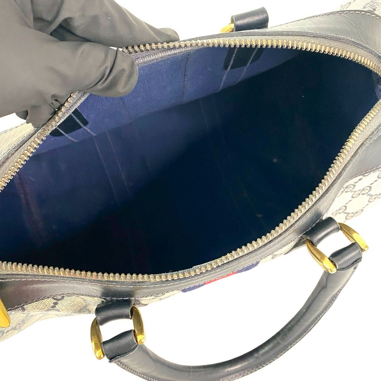 極 美品 GUCCI グッチ オールドグッチ ヴィンテージ シェリーライン GG