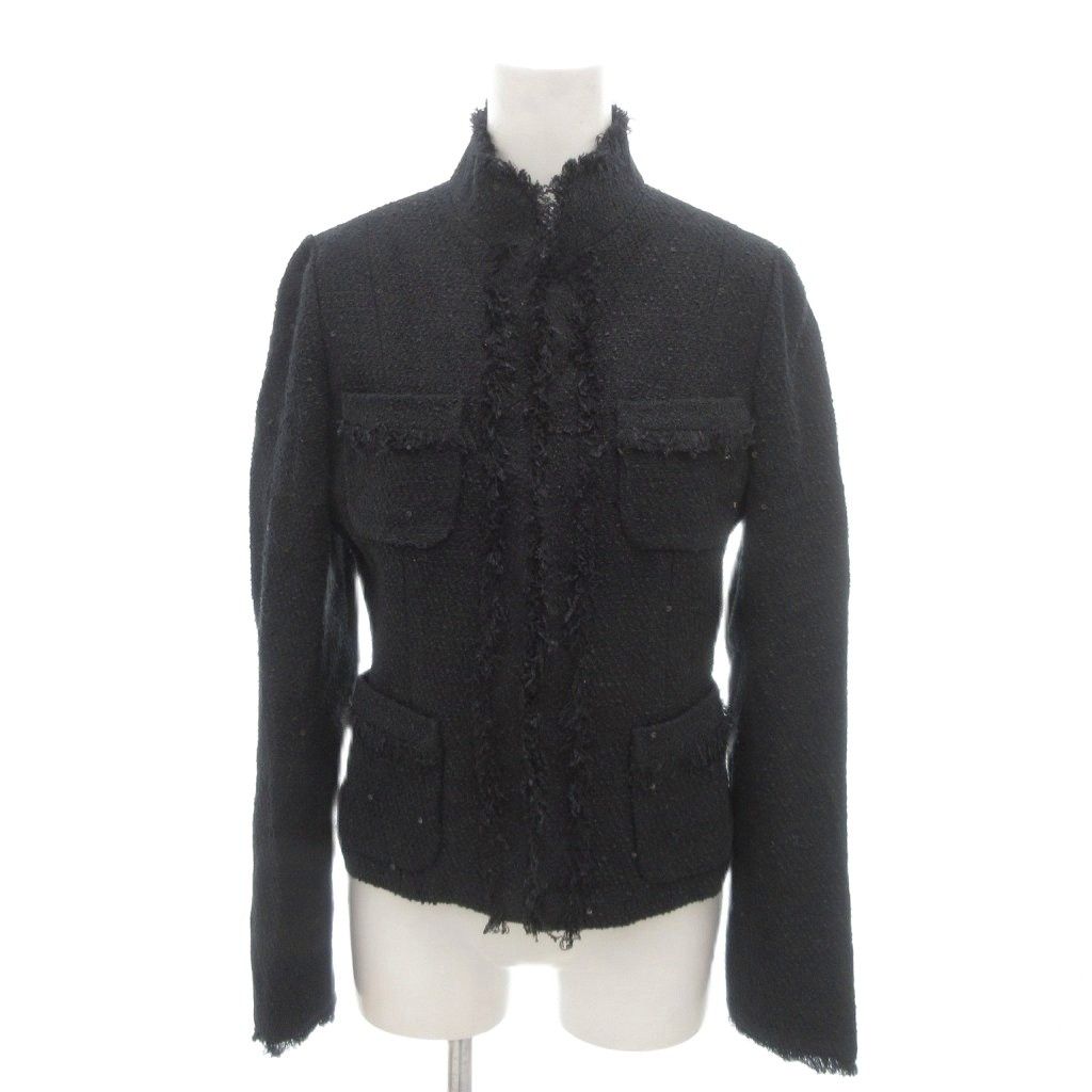 アナイ ANAYI 美品 ジャケット ブルゾン スタンドカラー ツイード ラメ