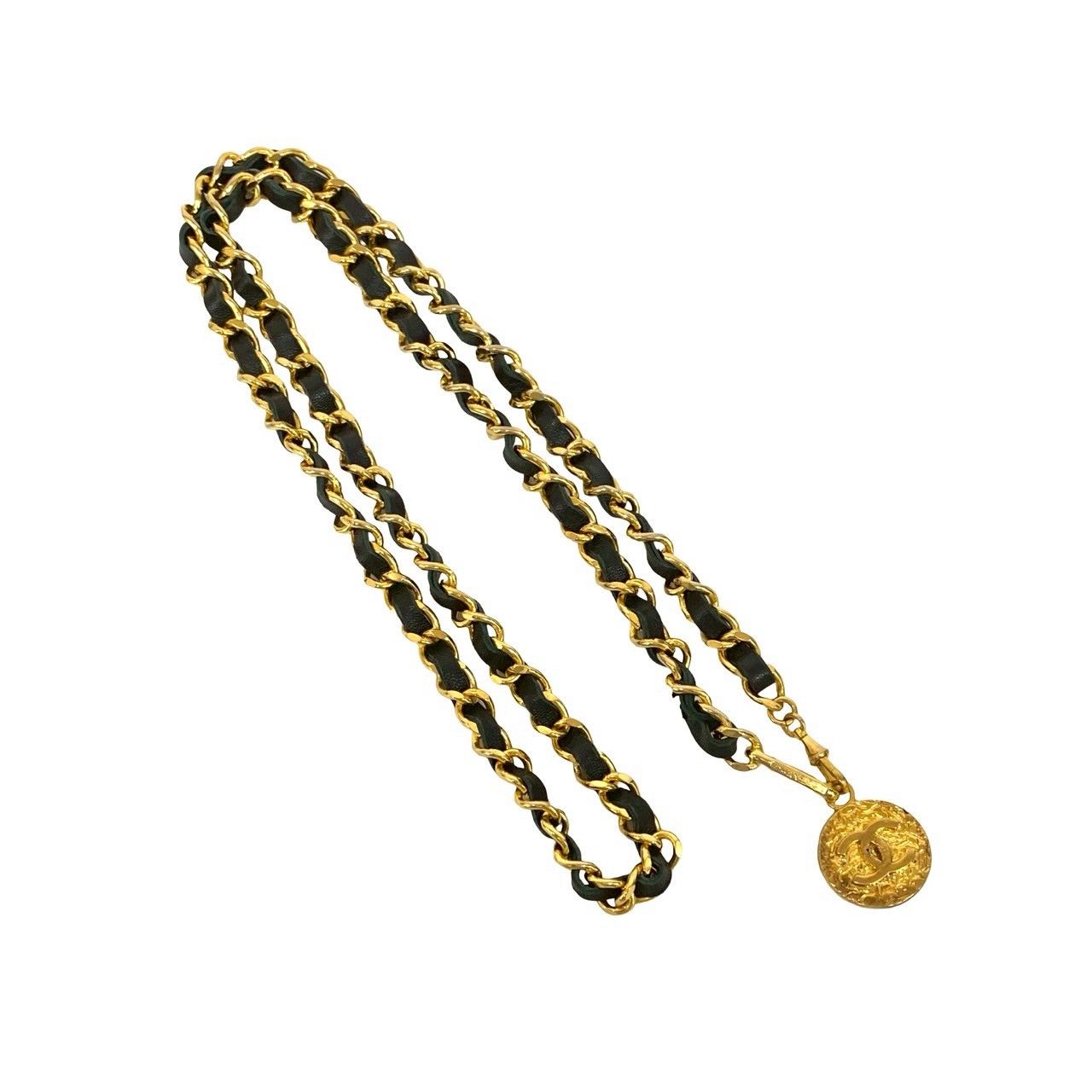 極 美品 CHANEL シャネル ヴィンテージ ココマーク モチーフ GP レザー