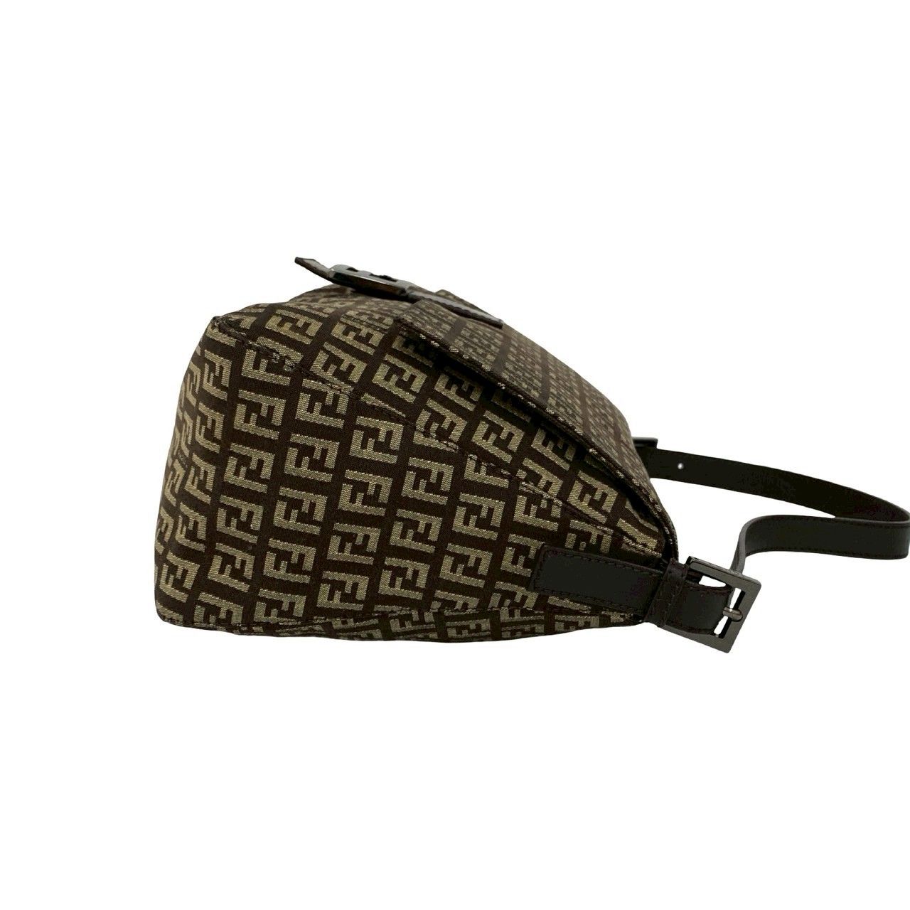 極 美品 袋付 FENDI フェンディ マンマバケット ズッキーノ FF ロゴ 柄