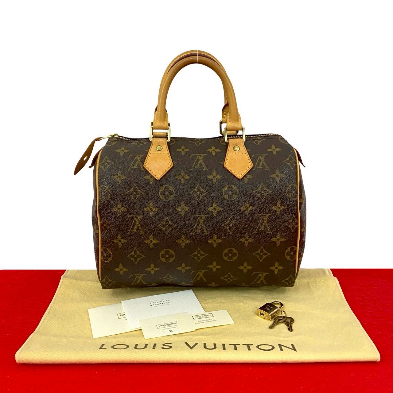極 美品 LOUIS VUITTON ルイヴィトン スピーディ 25 モノグラム ロゴ